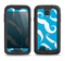 The White Mustaches with blue background Samsung Galaxy S4 LifeProof Nuud Case Skin Set
