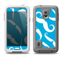 The White Mustaches with blue background Samsung Galaxy S5 LifeProof Fre Case Skin Set