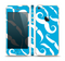 The White Mustaches with blue background Skin Set for the Apple iPhone 5s