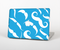 The White Mustaches with blue background Skin Set for the Apple MacBook Pro 15" with Retina Display