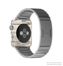 The White Painted Aged Wood Planks Full-Body Skin Kit for the Apple Watch