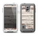 The White Painted Aged Wood Planks Samsung Galaxy S5 LifeProof Fre Case Skin Set
