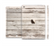 The White Painted Aged Wood Planks Full Body Skin Set for the Apple iPad Mini 3