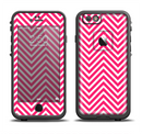 The White & Pink Sharp Chevron Pattern Apple iPhone 6/6s LifeProof Fre Case Skin Set