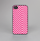 The White & Pink Sharp Chevron Pattern Skin-Sert for the Apple iPhone 4-4s Skin-Sert Case