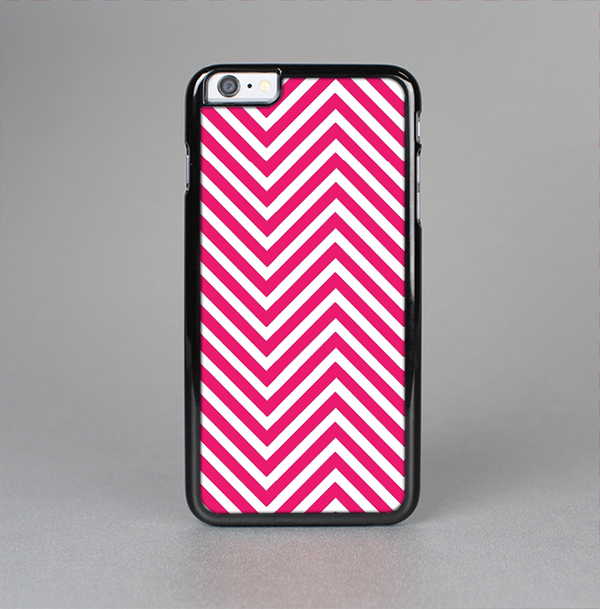 The White & Pink Sharp Chevron Pattern Skin-Sert Case for the Apple iPhone 6 Plus