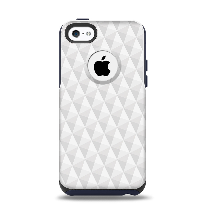The White Studded Seamless Pattern Apple iPhone 5c Otterbox Commuter Case Skin Set
