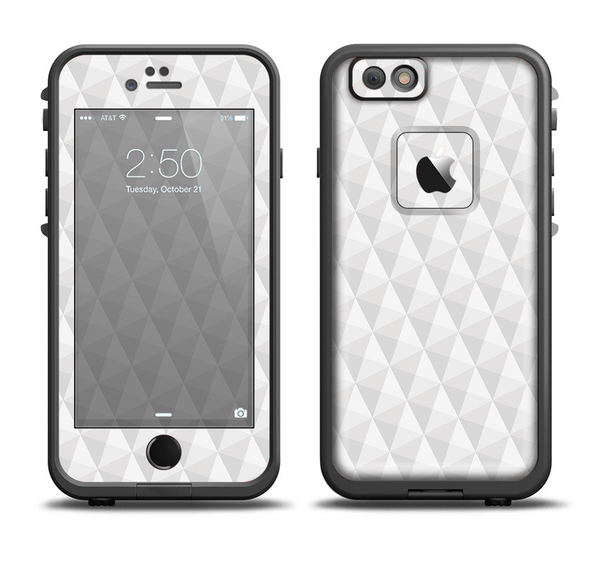 The White Studded Seamless Pattern Apple iPhone 6/6s Plus LifeProof Fre Case Skin Set