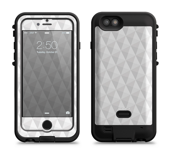 The White Studded Seamless Pattern Apple iPhone 6/6s LifeProof Fre POWER Case Skin Set