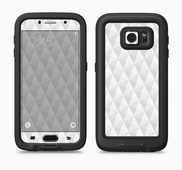 The White Studded Seamless Pattern Full Body Samsung Galaxy S6 LifeProof Fre Case Skin Kit
