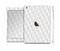 The White Studded Seamless Pattern Full Body Skin Set for the Apple iPad Mini 3