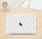 The White Studded Seamless Pattern Skin Kit for the 12" Apple MacBook (A1534)