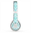 The White & Teal Damask Pattern Skin for the Beats by Dre Solo 2 Headphones