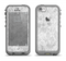 The White Textured Lace Apple iPhone 5c LifeProof Fre Case Skin Set