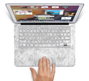 The White Textured Lace Skin Set for the Apple MacBook Pro 15"