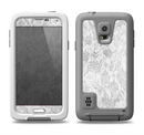The White Textured Lace Samsung Galaxy S5 LifeProof Fre Case Skin Set