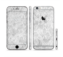 The White Textured Lace Sectioned Skin Series for the Apple iPhone 6s Plus