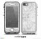The White Textured Lace Skin for the iPhone 5-5s NUUD LifeProof Case