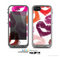 The White Vector Puckered Color Lip Prints Skin for the Apple iPhone 5c LifeProof Case