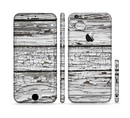 The White Wide Aged Wood Planks Sectioned Skin Series for the Apple iPhone 6s Plus