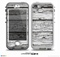The White Wide Aged Wood Planks Skin for the iPhone 5-5s NUUD LifeProof Case