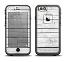 The White Wood Planks Apple iPhone 6/6s LifeProof Fre Case Skin Set
