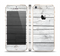 The White Wood Planks Skin Set for the Apple iPhone 5s