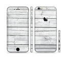 The White Wood Planks Sectioned Skin Series for the Apple iPhone 6s Plus