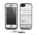 The White Wood Planks Skin for the Apple iPhone 5c LifeProof Case
