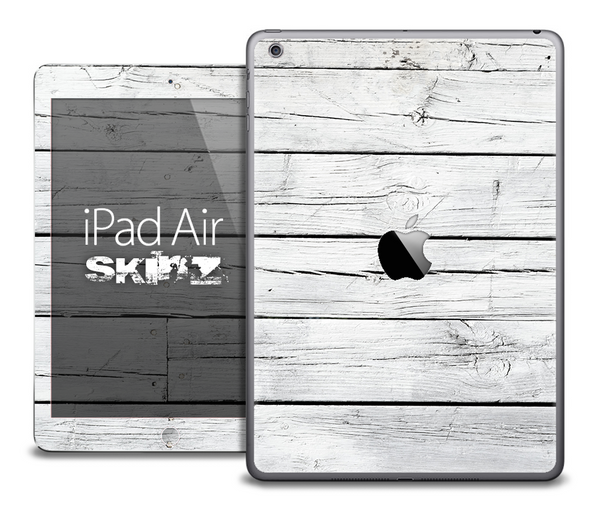 The White Wood Planks Skin for the iPad Air