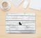The White Wood Planks Skin Kit for the 12" Apple MacBook (A1534)