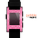 The White & Pink Sharp Chevron Pattern Skin for the Pebble SmartWatch