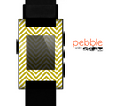 The White & vintage Green Sharp Chevron Pattern Skin for the Pebble SmartWatch