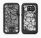 The White and Black Flower Illustration Full Body Samsung Galaxy S6 LifeProof Fre Case Skin Kit