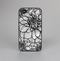 The White and Black Flower Illustration Skin-Sert for the Apple iPhone 4-4s Skin-Sert Case