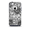 The White and Black Flower Illustration Skin for the iPhone 5c OtterBox Commuter Case