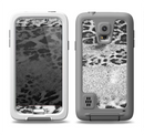 The White and Black Real Leopard Print Samsung Galaxy S5 LifeProof Fre Case Skin Set