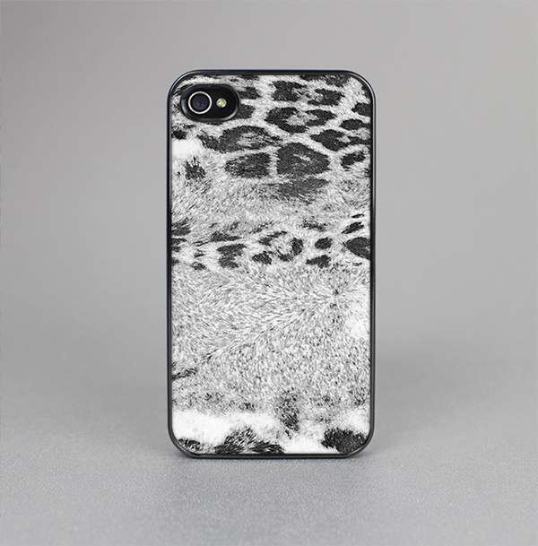 The White and Black Real Leopard Print Skin-Sert for the Apple iPhone 4-4s Skin-Sert Case