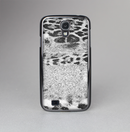 The White and Black Real Leopard Print Skin-Sert Case for the Samsung Galaxy S4