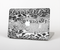 The White and Black Real Leopard Print Skin Set for the Apple MacBook Pro 15"