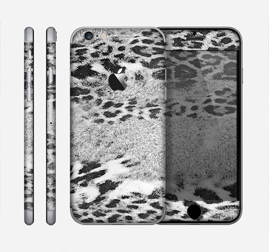 The White and Black Real Leopard Print Skin for the Apple iPhone 6