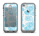 The White and Blue Raining Yarn Clouds Apple iPhone 5c LifeProof Fre Case Skin Set