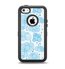 The White and Blue Raining Yarn Clouds Apple iPhone 5c Otterbox Defender Case Skin Set