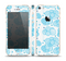 The White and Blue Raining Yarn Clouds Skin Set for the Apple iPhone 5s