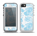 The White and Blue Raining Yarn Clouds Skin for the iPhone 5-5s OtterBox Preserver WaterProof Case