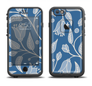 The White and Blue Vector Branches Apple iPhone 6/6s LifeProof Fre Case Skin Set