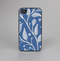 The White and Blue Vector Branches Skin-Sert for the Apple iPhone 4-4s Skin-Sert Case