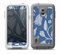 The White and Blue Vector Branches Skin for the Samsung Galaxy S5 frē LifeProof Case