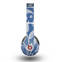 The White and Blue Vector Branches Skin for the Beats by Dre Original Solo-Solo HD Headphones