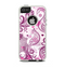 The White and Pink Birds with Floral Pattern Apple iPhone 5-5s Otterbox Commuter Case Skin Set